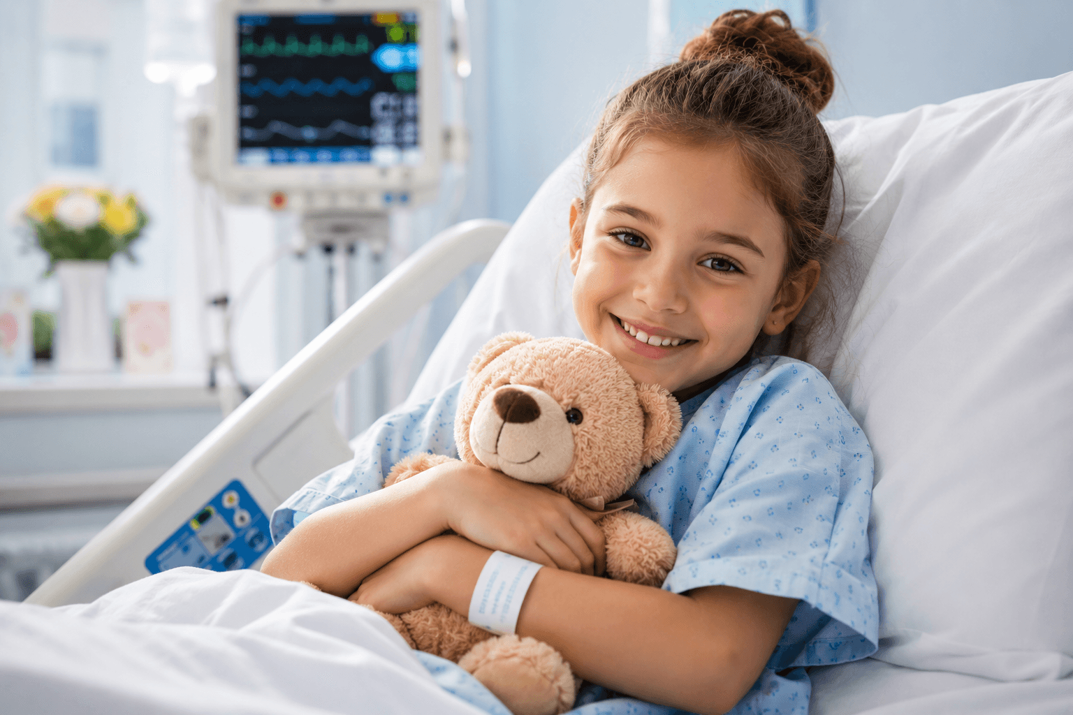 Child in hospital